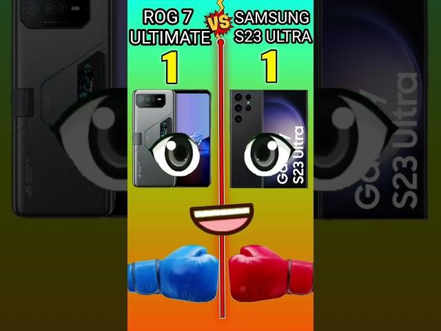 asus rog phone 7 ultimate v/s samsung s23 ultra comparison #trending #youtubeshorts #shorts