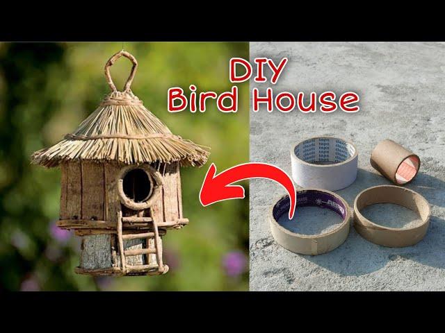 Making Bird House from Waste Material/How to make bird nest/Garden decoration ideas