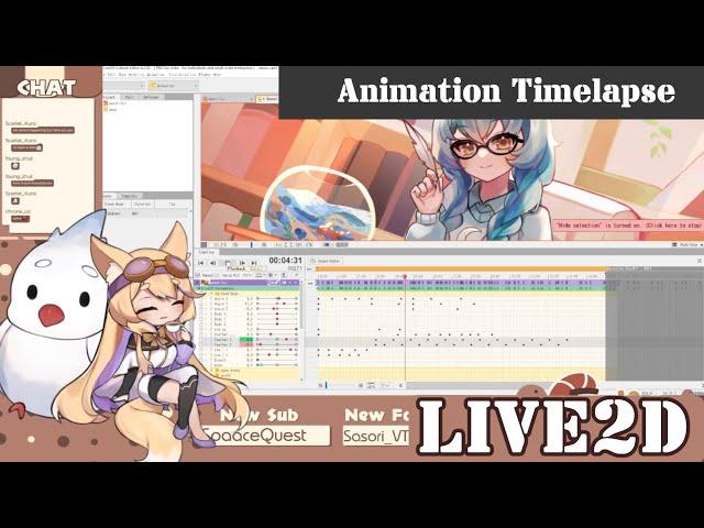 Live2D Illustration animation Timelapse - Awootiful