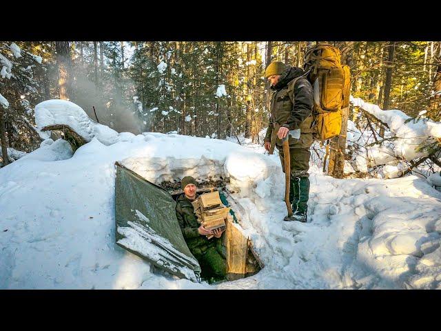 ТОПИМ до +110 ДОМ ПОД ЗЕМЛЕЙ | ДЕЛАЕМ БАНЮ В ЗЕМЛЯНКЕ | ЛЕСНАЯ КУХНЯ и РЫЖИЙ ЗВЕРЬ