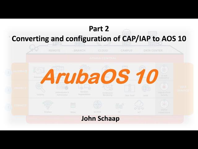 ArubaOS 10 Series  – Part 2 – Adding AOS 10 Access Points to Aruba Central