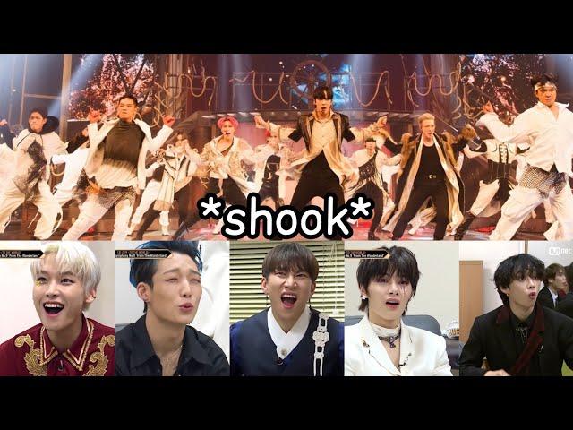 this is how idols reacted to ateez on Kingdom