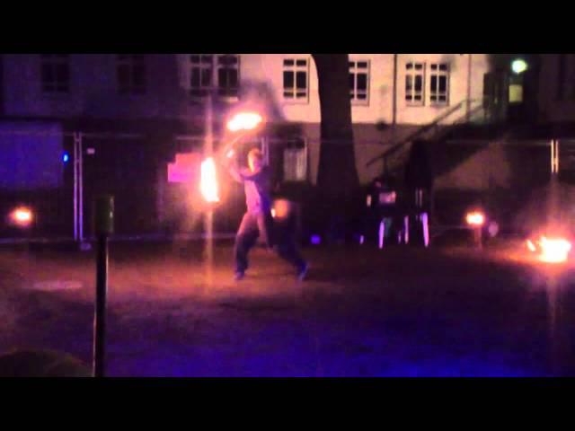 Evil Flames WorkshopConvention "open stage" Double Staff performance