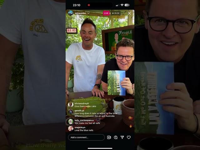 Ant and Dec Jungle Club 24/11/24 (Instagram Live)