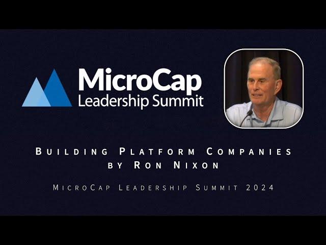 Building Platform Companies by Ron Nixon