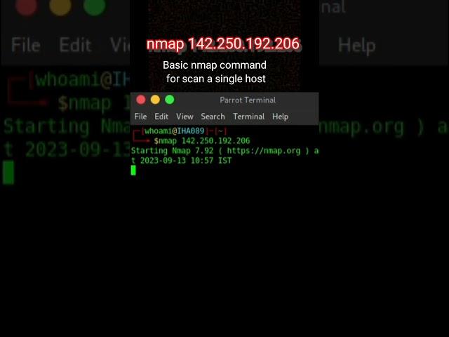 Basic Nmap Scanning | IHA089 #nmap #linux #cybersecurity #hacking