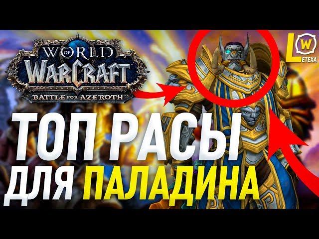 ТОП РАСЫ ДЛЯ ПАЛАДИНА WORLD OF WACRAFT BATTLE FOR AZEROTH