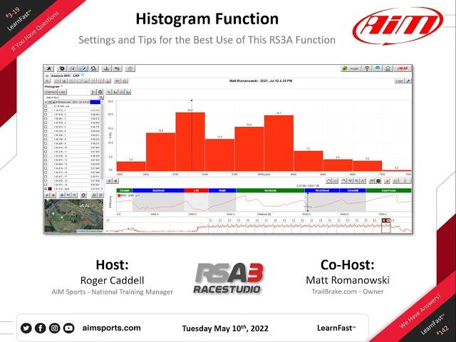 3-19 Race Studio 3 Histogram Function with Matt Romanowski - 5/10/2022