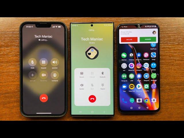 iPhone 13 ProMax vs Samsung S22 Ultra Outgoing Calls to the Same Number: WhatsApp, Telegram, Viber