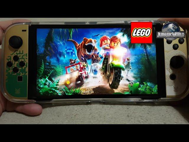 LEGO Jurassic World on Zelda Tears of the Kingdom Edition Nintendo Switch OLED