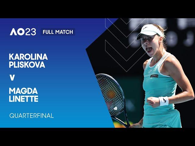 Karolina Pliskova v Magda Linette Full Match | Australian Open 2023 Quarterfinal