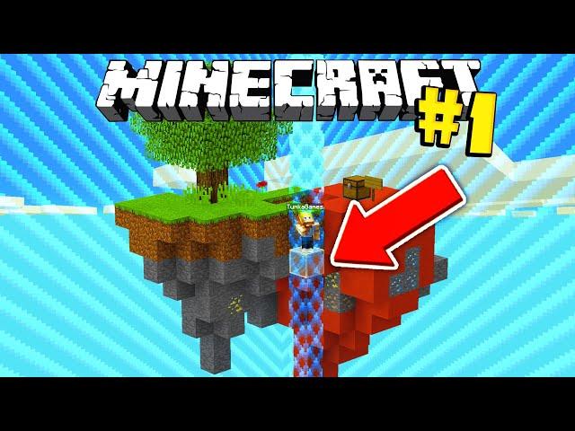 ВЫЖИВАНИЕ НА ОДНОМ БЛОКЕ СТЕКЛА С АЧИВКАМИ! - MINECRAFT #1