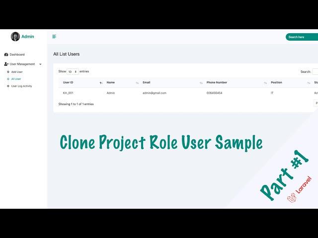 Clone Project Sample User Roles and Permissions | Laravel 10