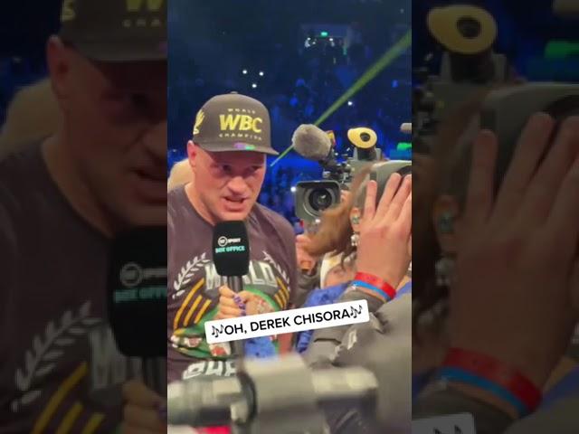 Tyson Fury had the whole crowd singing