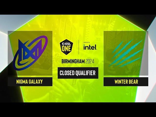 Dota2 - Nigma Galaxy vs Winter Bear - Game 3 - ESL One Birmingham 2024 - CQ - MENA