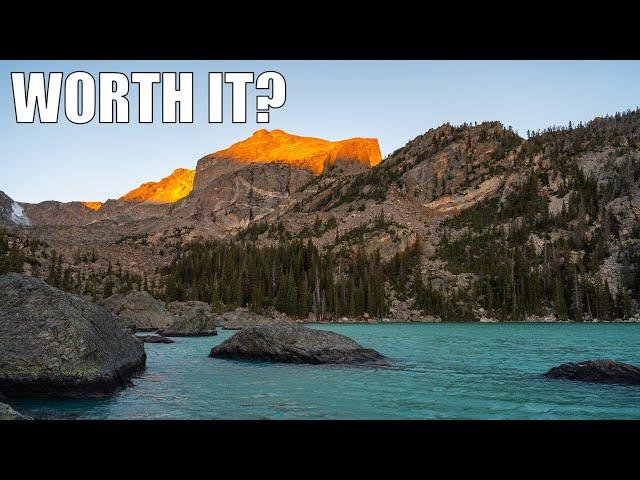 Lake Haiyaha at Rocky Mountain National Park, What it's really like hiking there (at 4am).