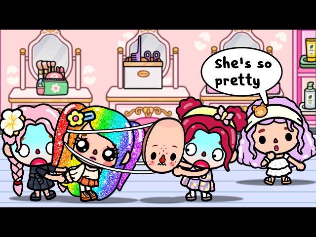 No One Knew I Was Pretty Until I Took Off My Mask | Toca Life Story | Toca Boca