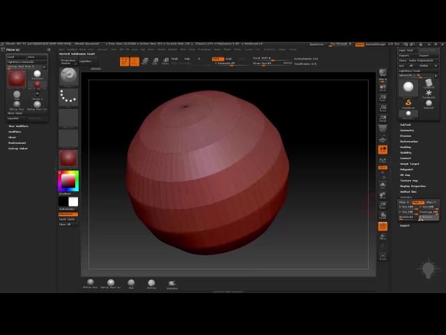 Введение в Zbrush : Примитивы  урок 2