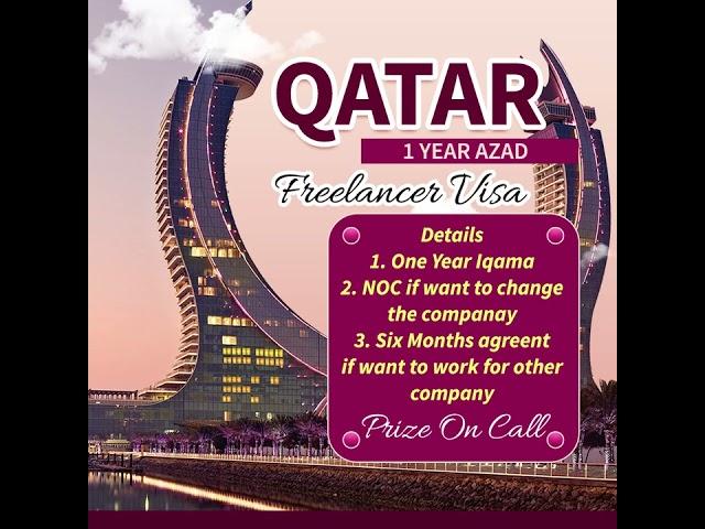 Qatar (freelancer) Azad visa for one year