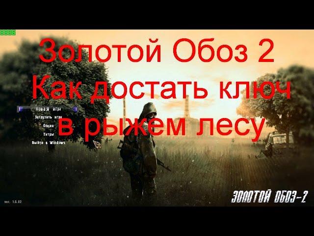 Сталкер ЗОЛОТОЙ ОБОЗ 2, Как достать ключ в рыжем лесу