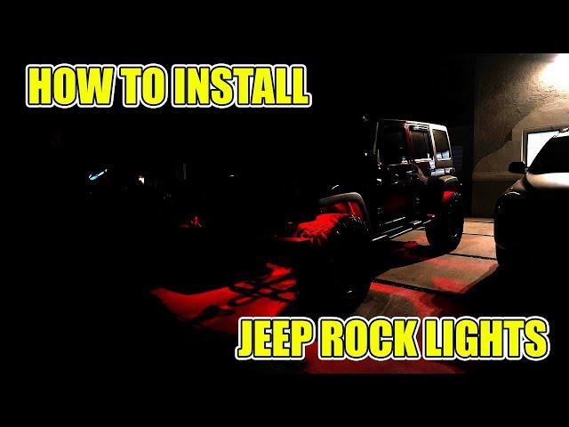 Installing Rock LED Lights on Jeep