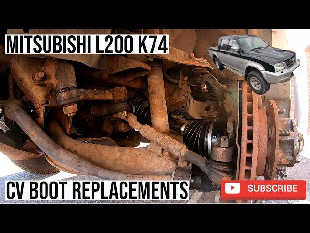 Mitsubishi L200 (MK3 K74) Driveshaft CV Axle Boot Replacement (4D56)