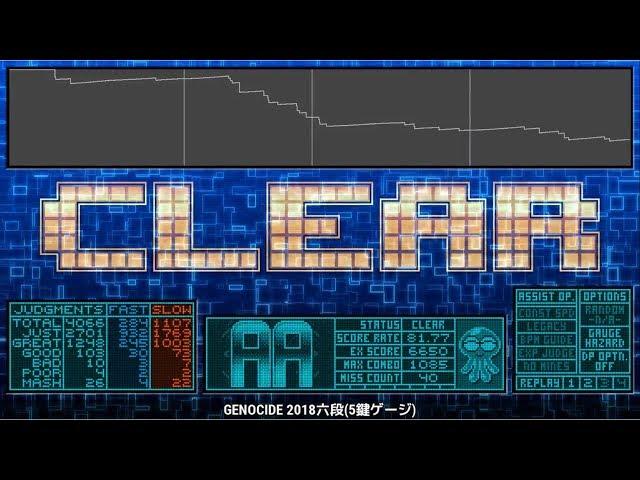 Beatoraja - 6th Dan EX-HARD Clear