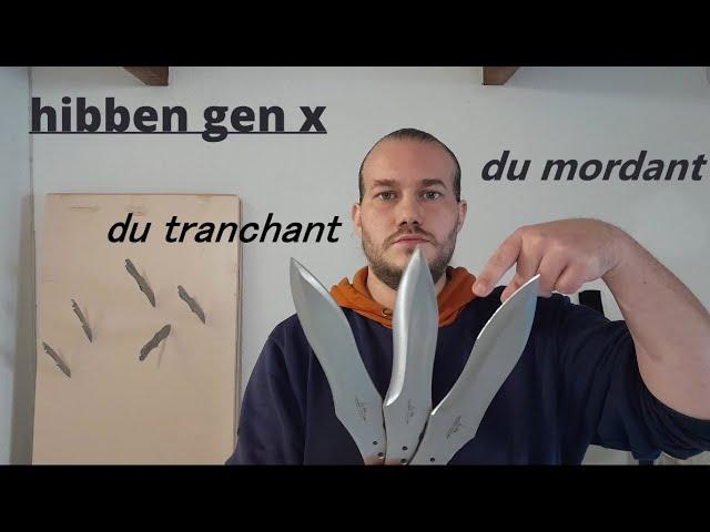 couteaux de lancer hibben gen x {un monstre qui DEVORE les planches}