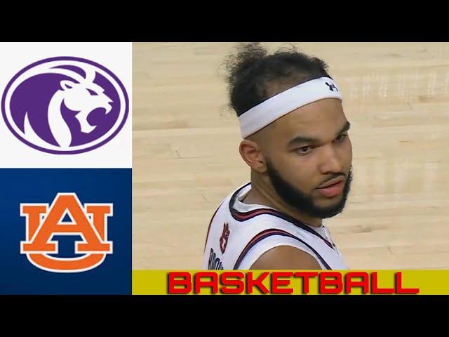 NORTH ALABAMA vs #4 AUBURN Basketball Game Highlights Last Minutes 2024