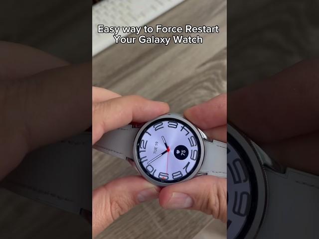 Easy way to Force Restart your Samsung Galaxy Watch 6 #samsung #galaxywatch6 #shorts