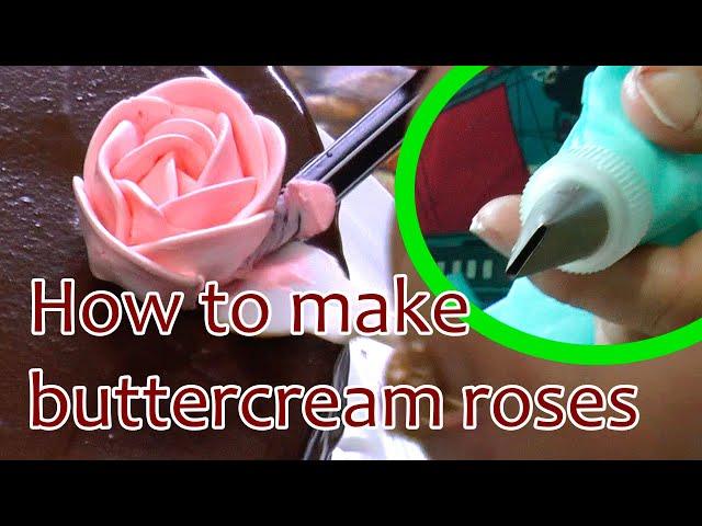 Tutorial : how to make buttercream roses