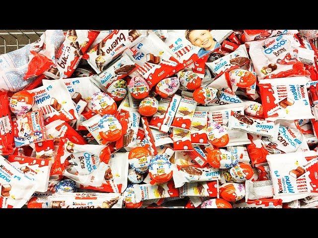 A Lot Of Candy and Sweets 2018 NEW #18 ASMR / АСМР ЗАКУПКА МНОГО СЛАДОСТЕЙ КИНДЕР