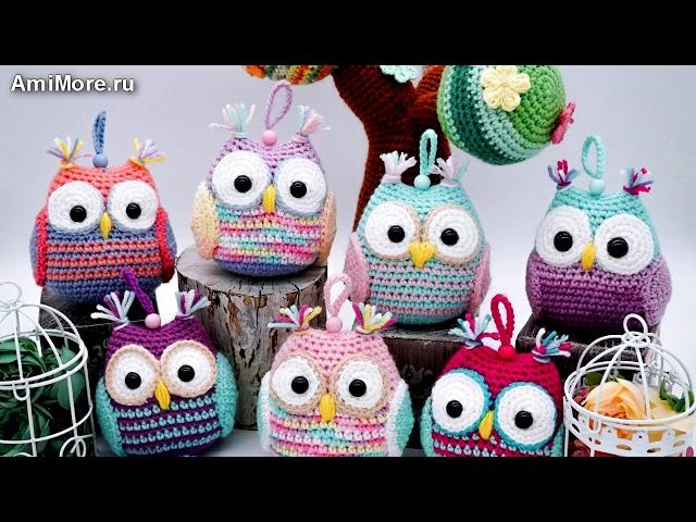 Амигуруми: схема Совушки. Игрушки вязаные крючком - Free crochet patterns.