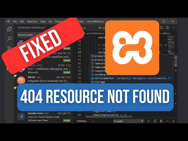 FIX: Localhost HTTP Error "404 Resource Not Found" in XAMPP Apache Server (2024)