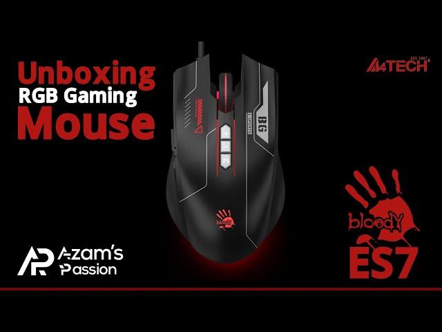 A4TECH Bloody ES7 RGB Gaming Mouse। #unboxing #unboxingvideo