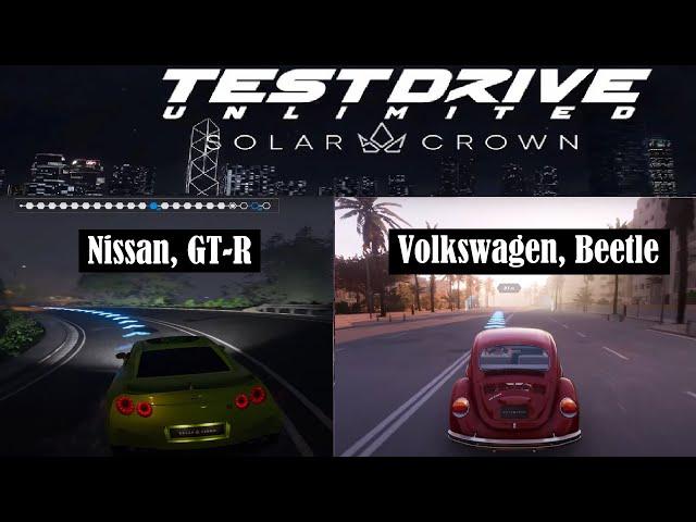 Test Drive Unlimited Solar Crown: 4 Duel of Legends Events w/ Nissan, Shelby and Volkswagen Beetle