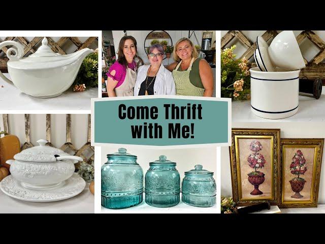 Come Thrift with me | Making DIY with Julie's Design & Signs, Our Greene Acres, and Ruth & Ruby