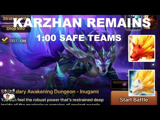 Summoners War - Karzhan Remains Guide ft. Raoq and Bella | DIMENSIONAL HOLE