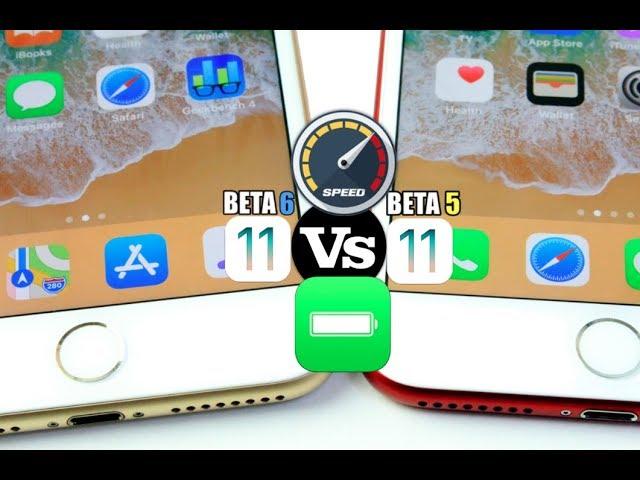 iOS 11 BETA 6 Vs iOS 11 BETA 5 Performance & Battery Test Comparison