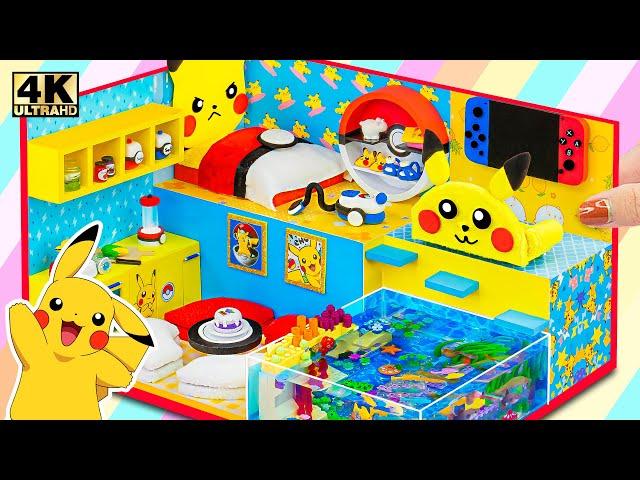 20 Days Build Miniature Amazing Pikachu House & DIY Mini LEGO Aquarium  ️ DIY Miniature Cardboard