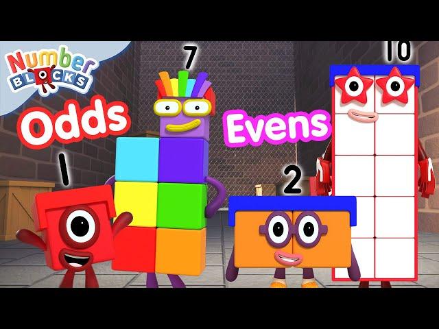 Odd Side Story & Odds and Evens compilation | Learn about Odd and Even numbers | @Numberblocks