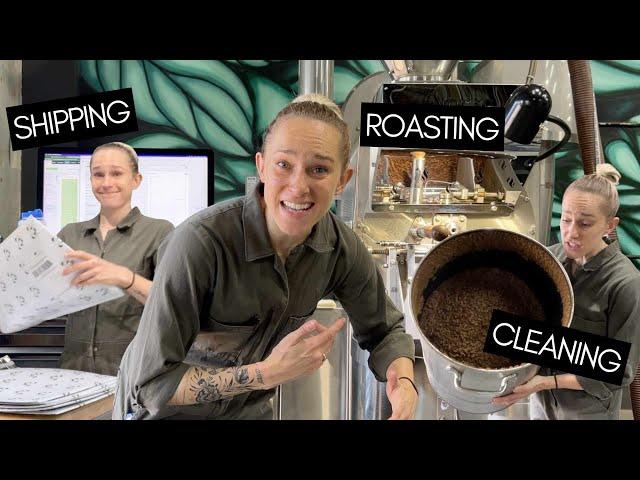 A Day in the Life of a Coffee Roaster (RoasterKat at Black & White Coffee Roasters)