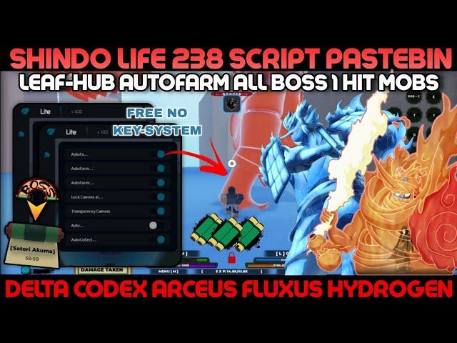 Shindo Life [238] Script Pastebin The Best Autofarm Instant Kill Susanoo Boss AutoCollect Scroll