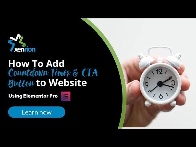 How To Add Countdown Timer & CTA Button On Website