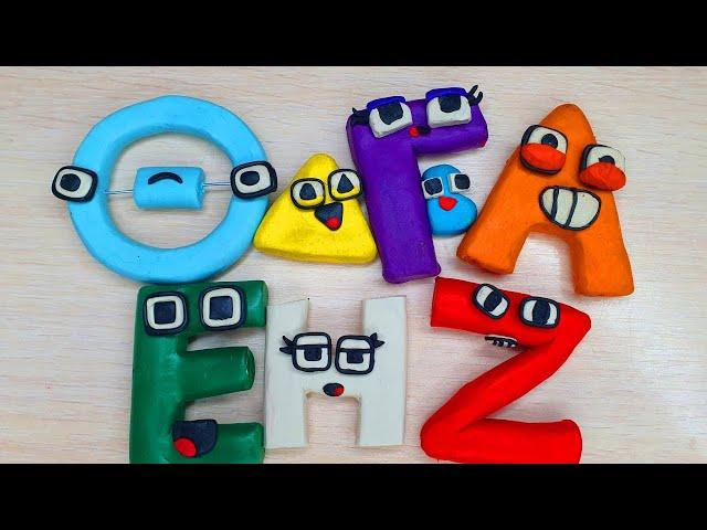 Greek Alphabet Lore A-Z made out of Clay