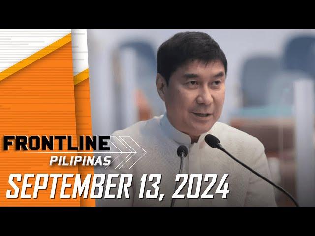 FRONTLINE PILIPINAS LIVESTREAM | September 13, 2024