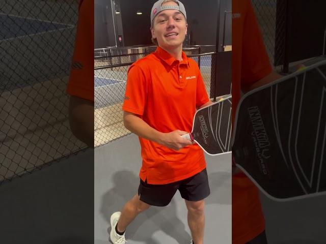 Drive tip with Top Rising Junior Travis Ignash and Teaching Pro John Lara #selkirk#pickleball #tips