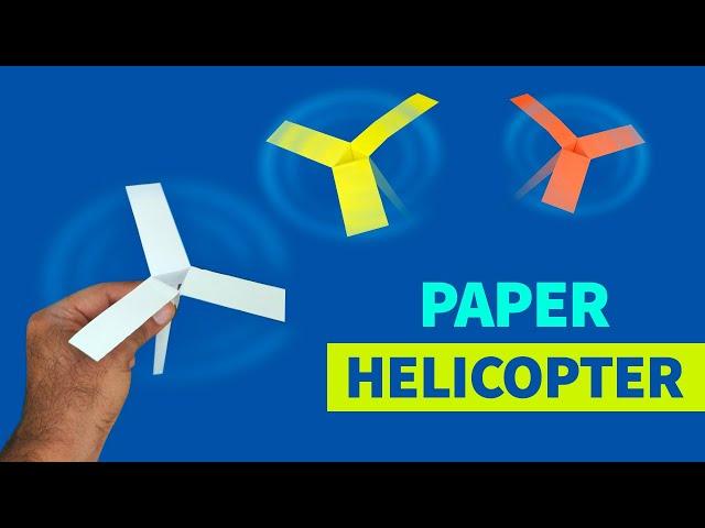 Paper helicopter spinner. How to make a paper helicopter that flies. #helicopter #spinner