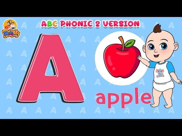 เพลงเอบีซี ฝึกออกเสียงจากเพลง | Phonics Song for Children | Alphabet Song | Letter Sounds 2 Version