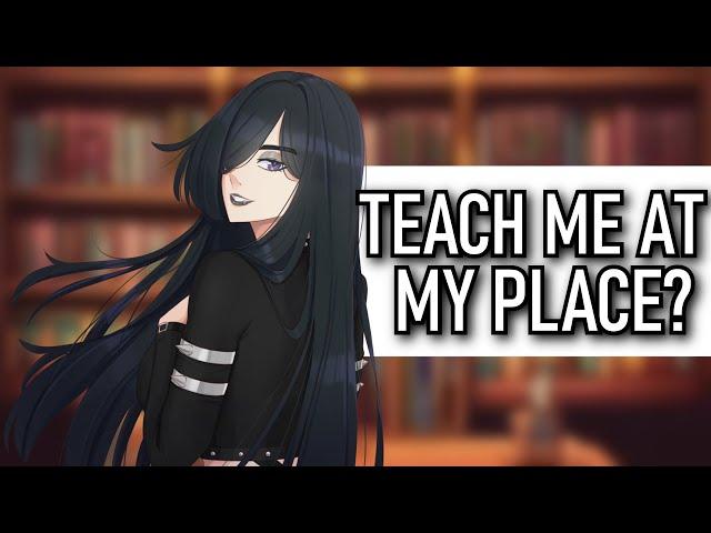 Goth Needs Some Extra Tutoring  (Audio Roleplay to ASMR Kissing Sounds)